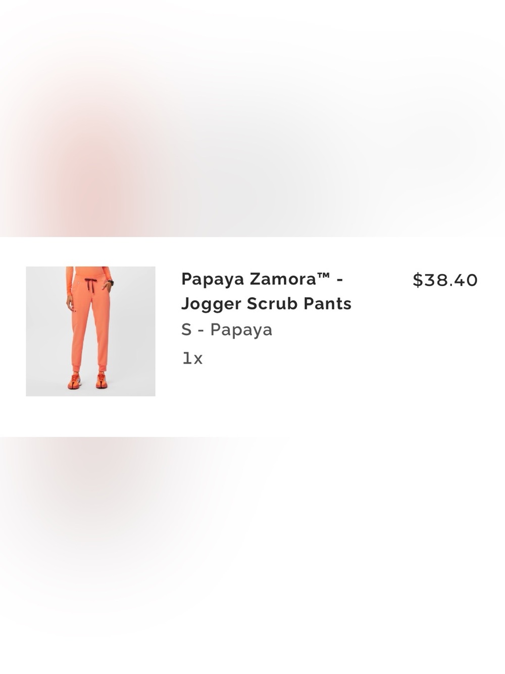 Figs Woman’s Zamora Jogger Scrub Pants Papaya - Picture 5 of 5
